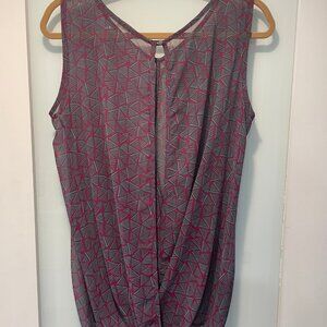 Sleeveless crossover top, size M